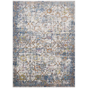 ModwayModway Minu Distressed Floral Lattice 4x6 Area Rug R-1091-46 R-1091B-46- BetterPatio.com