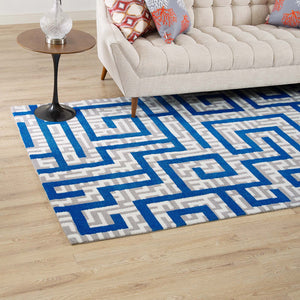 ModwayModway Nahia Geometric Maze 5x8 Area Rug R-1015-58 R-1015A-58- BetterPatio.com