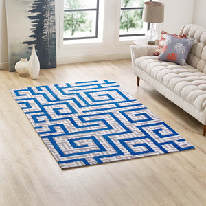 ModwayModway Nahia Geometric Maze 5x8 Area Rug R-1015-58 R-1015A-58- BetterPatio.com