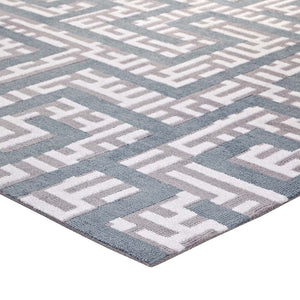 ModwayModway Nahia Geometric Maze 5x8 Area Rug R-1015-58 R-1015B-58- BetterPatio.com