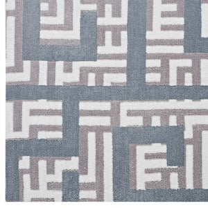 ModwayModway Nahia Geometric Maze 5x8 Area Rug R-1015-58 R-1015B-58- BetterPatio.com