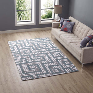 ModwayModway Nahia Geometric Maze 5x8 Area Rug R-1015-58 R-1015B-58- BetterPatio.com