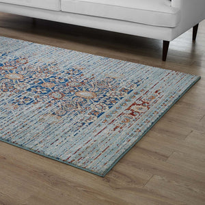 ModwayModway Naria Distressed Persian Medallion 5x8 Area Rug R-1146-58 R-1146A-58- BetterPatio.com