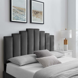 ModwayModway Noelle Performance Velvet King/California King Headboard MOD-6278 MOD-6278-CHA- BetterPatio.com