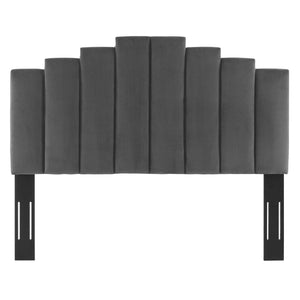 ModwayModway Noelle Performance Velvet King/California King Headboard MOD-6278 MOD-6278-CHA- BetterPatio.com