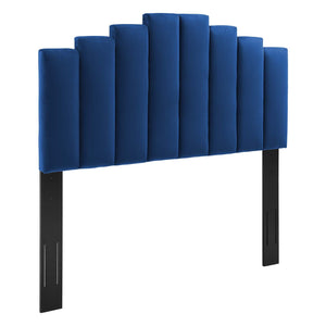 ModwayModway Noelle Performance Velvet King/California King Headboard MOD-6278 MOD-6278-NAV- BetterPatio.com