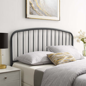 ModwayModway Nova Twin Metal Headboard MOD-6148 MOD-6148-GRY- BetterPatio.com