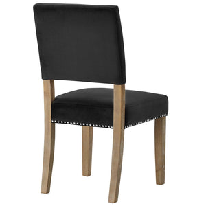 ModwayModway Oblige Dining Chair Wood Set of 2 EEI-3477 EEI-3477-BLK- BetterPatio.com