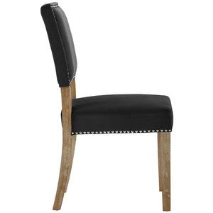 ModwayModway Oblige Dining Chair Wood Set of 2 EEI-3477 EEI-3477-BLK- BetterPatio.com