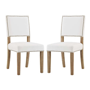 ModwayModway Oblige Dining Chair Wood Set of 2 EEI-3477 EEI-3477-IVO- BetterPatio.com