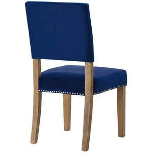 ModwayModway Oblige Dining Chair Wood Set of 2 EEI-3477 EEI-3477-NAV- BetterPatio.com