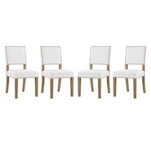 ModwayModway Oblige Dining Chair Wood Set of 4 EEI-3478 EEI-3478-IVO- BetterPatio.com