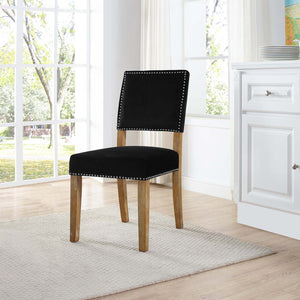 ModwayModway Oblige Wood Dining Chair EEI-2547 EEI-2547-BLK- BetterPatio.com