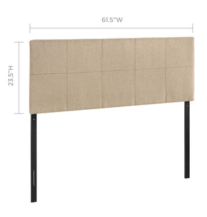 ModwayModway Oliver Queen Upholstered Fabric Headboard MOD-5042 MOD-5042-BEI- BetterPatio.com