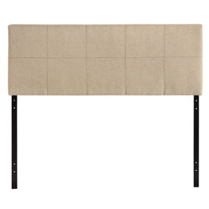 ModwayModway Oliver Queen Upholstered Fabric Headboard MOD-5042 MOD-5042-BEI- BetterPatio.com