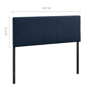 ModwayModway Oliver Queen Upholstered Fabric Headboard MOD-5042 MOD-5042-NAV- BetterPatio.com