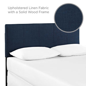 ModwayModway Oliver Queen Upholstered Fabric Headboard MOD-5042 MOD-5042-NAV- BetterPatio.com