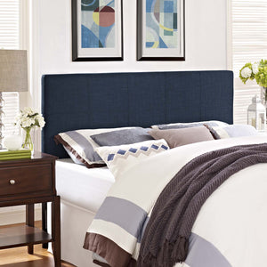 ModwayModway Oliver Queen Upholstered Fabric Headboard MOD-5042 MOD-5042-NAV- BetterPatio.com