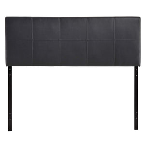 ModwayModway Oliver Queen Upholstered Vinyl Headboard MOD-5131 MOD-5131-BLK- BetterPatio.com