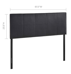 ModwayModway Oliver Queen Upholstered Vinyl Headboard MOD-5131 MOD-5131-BLK- BetterPatio.com