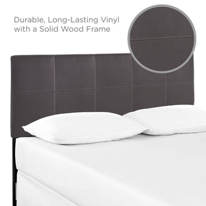 ModwayModway Oliver Queen Upholstered Vinyl Headboard MOD-5131 MOD-5131-BRN- BetterPatio.com