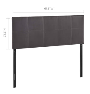 ModwayModway Oliver Queen Upholstered Vinyl Headboard MOD-5131 MOD-5131-BRN- BetterPatio.com