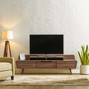 ModwayModway Omnistand 74" TV Stand EEI-3437 EEI-3437-WAL- BetterPatio.com