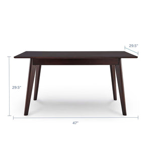 ModwayModway Oracle 47" Rectangle Dining Table EEI-3746 EEI-3746-CAP- BetterPatio.com