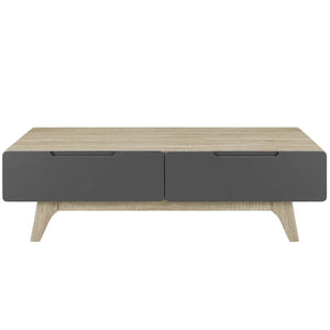 ModwayModway Origin 47" Coffee Table EEI-2995 EEI-2995-NAT-GRY- BetterPatio.com