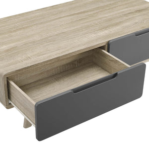 ModwayModway Origin 47" Coffee Table EEI-2995 EEI-2995-NAT-GRY- BetterPatio.com