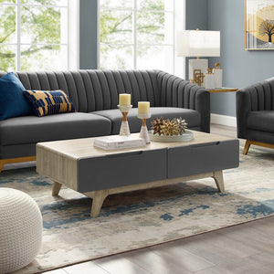 ModwayModway Origin 47" Coffee Table EEI-2995 EEI-2995-NAT-GRY- BetterPatio.com