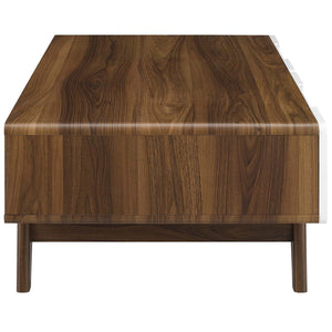 ModwayModway Origin 47" Coffee Table EEI-2995 EEI-2995-WAL-WHI- BetterPatio.com