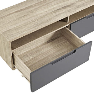 ModwayModway Origin 47" TV Stand EEI-2533 EEI-2533-NAT-GRY- BetterPatio.com