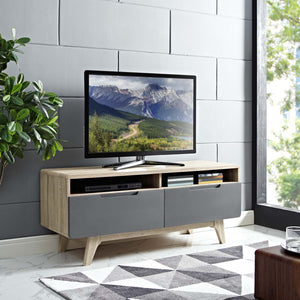 ModwayModway Origin 47" TV Stand EEI-2533 EEI-2533-NAT-GRY- BetterPatio.com