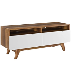 ModwayModway Origin 47" TV Stand EEI-2533 EEI-2533-WAL-WHI- BetterPatio.com