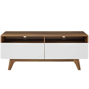 ModwayModway Origin 47" TV Stand EEI-2533 EEI-2533-WAL-WHI- BetterPatio.com