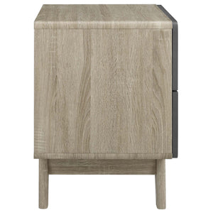 ModwayModway Origin Wood Nightstand or End Table MOD-6073 MOD-6073-NAT-GRY- BetterPatio.com