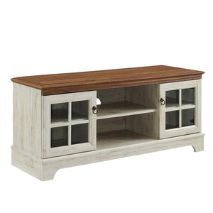 ModwayModway Pacific 47" TV Stand EEI-4657 EEI-4657-WAL-WHI- BetterPatio.com