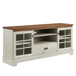 ModwayModway Pacific 59" TV Stand EEI-4585 EEI-4585-WAL-WHI- BetterPatio.com