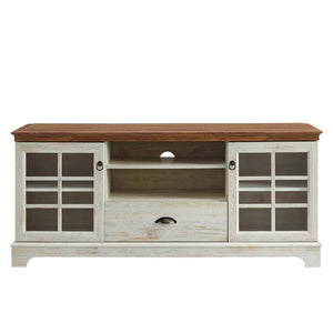 ModwayModway Pacific 59" TV Stand EEI-4585 EEI-4585-WAL-WHI- BetterPatio.com