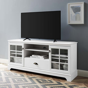 ModwayModway Pacific 59" TV Stand EEI-4585 EEI-4585-WHI- BetterPatio.com