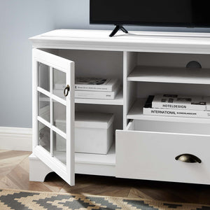 ModwayModway Pacific 59" TV Stand EEI-4585 EEI-4585-WHI- BetterPatio.com