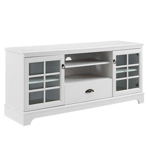 ModwayModway Pacific 59" TV Stand EEI-4585 EEI-4585-WHI- BetterPatio.com