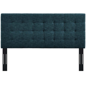 ModwayModway Paisley Tufted Full / Queen Upholstered Linen Fabric Headboard MOD-5852 MOD-5852-AZU- BetterPatio.com