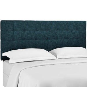 ModwayModway Paisley Tufted Full / Queen Upholstered Linen Fabric Headboard MOD-5852 MOD-5852-AZU- BetterPatio.com