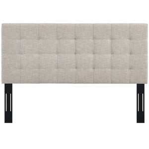 ModwayModway Paisley Tufted Full / Queen Upholstered Linen Fabric Headboard MOD-5852 MOD-5852-BEI- BetterPatio.com