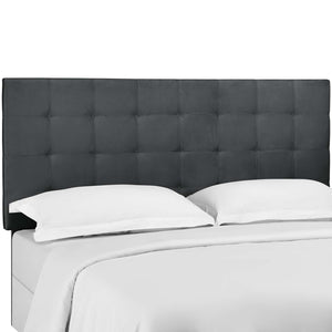 ModwayModway Paisley Tufted Full / Queen Upholstered Performance Velvet Headboard MOD-5853 MOD-5853-GRY- BetterPatio.com