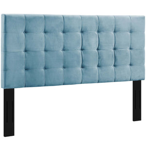 ModwayModway Paisley Tufted Full / Queen Upholstered Performance Velvet Headboard MOD-5853 MOD-5853-SEA- BetterPatio.com