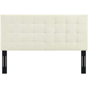 ModwayModway Paisley Tufted King and California King Upholstered Performance Velvet Headboard MOD-5856 MOD-5856-IVO- BetterPatio.com