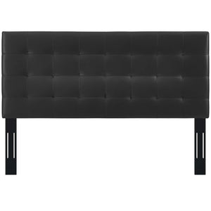 ModwayModway Paisley Tufted Twin Upholstered Faux Leather Headboard MOD-5848 MOD-5848-BLK- BetterPatio.com